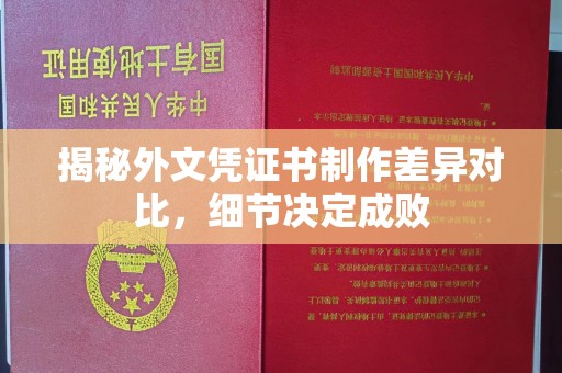 滕州揭秘外文凭证书制作差异对比，细节决定成败