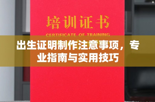 滕州出生证明制作注意事项，专业指南与实用技巧