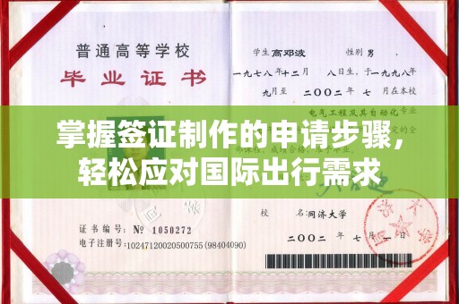 滕州掌握签证制作的申请步骤，轻松应对国际出行需求