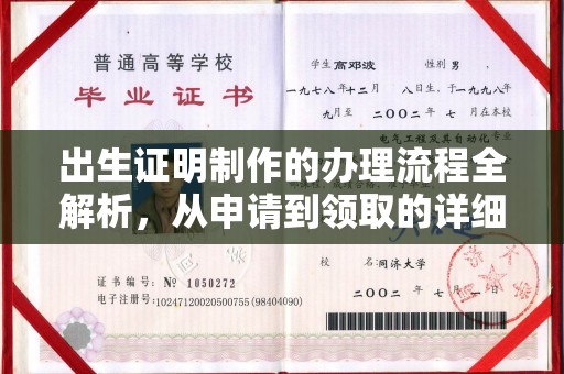 滕州出生证明制作的办理流程全解析，从申请到领取的详细指南